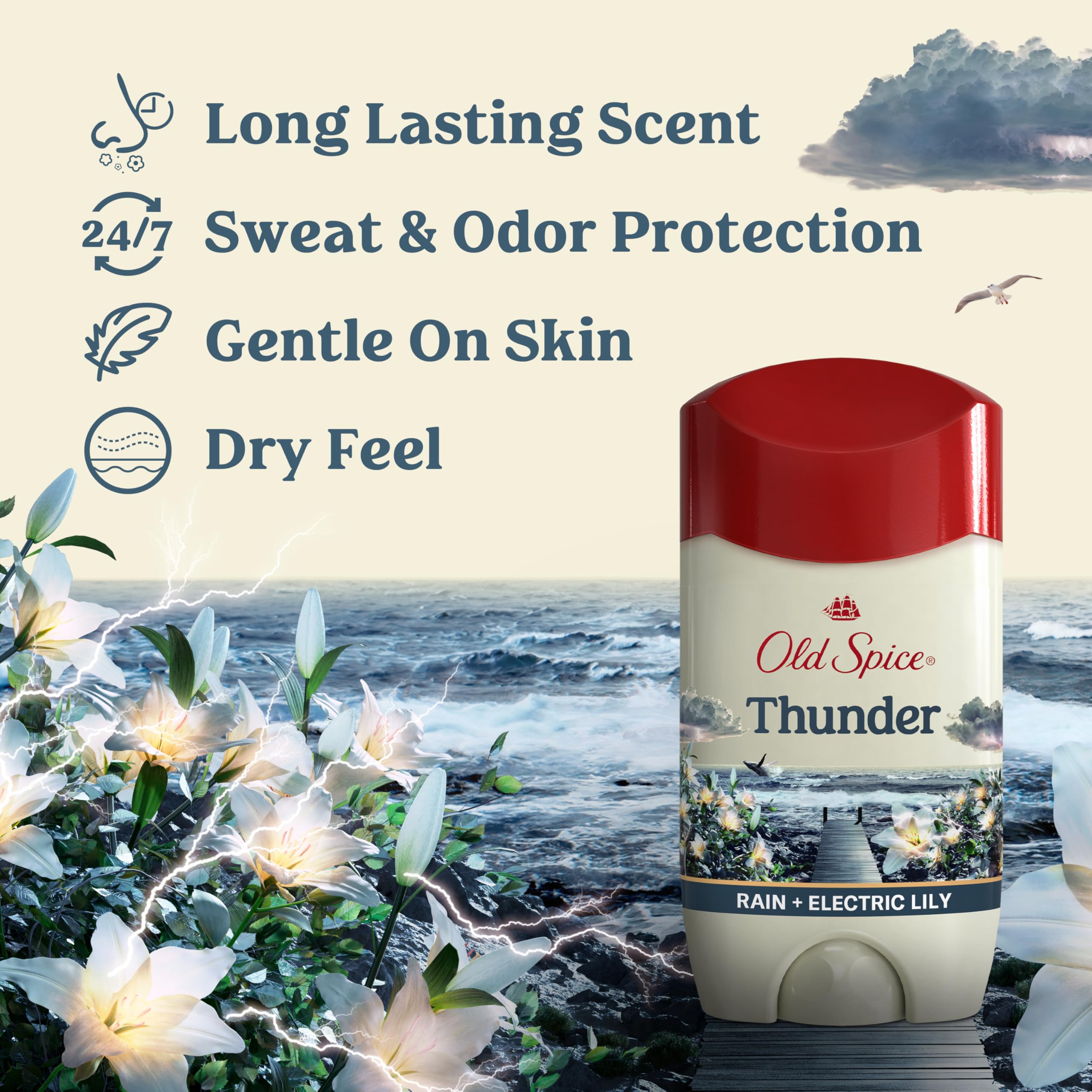 Old Spice desodorante, aplicación suave para axilas sin irritación.