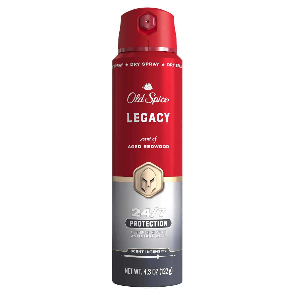 Old Spice desodorante spray 24-7: protección duradera contra el sudor.