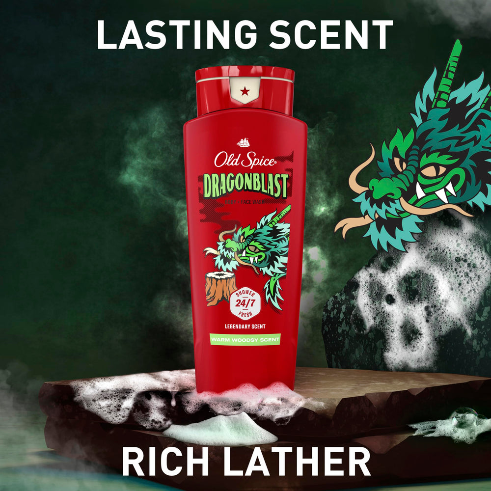 Old Spice Dragonblast defensa 3x para limpieza profunda