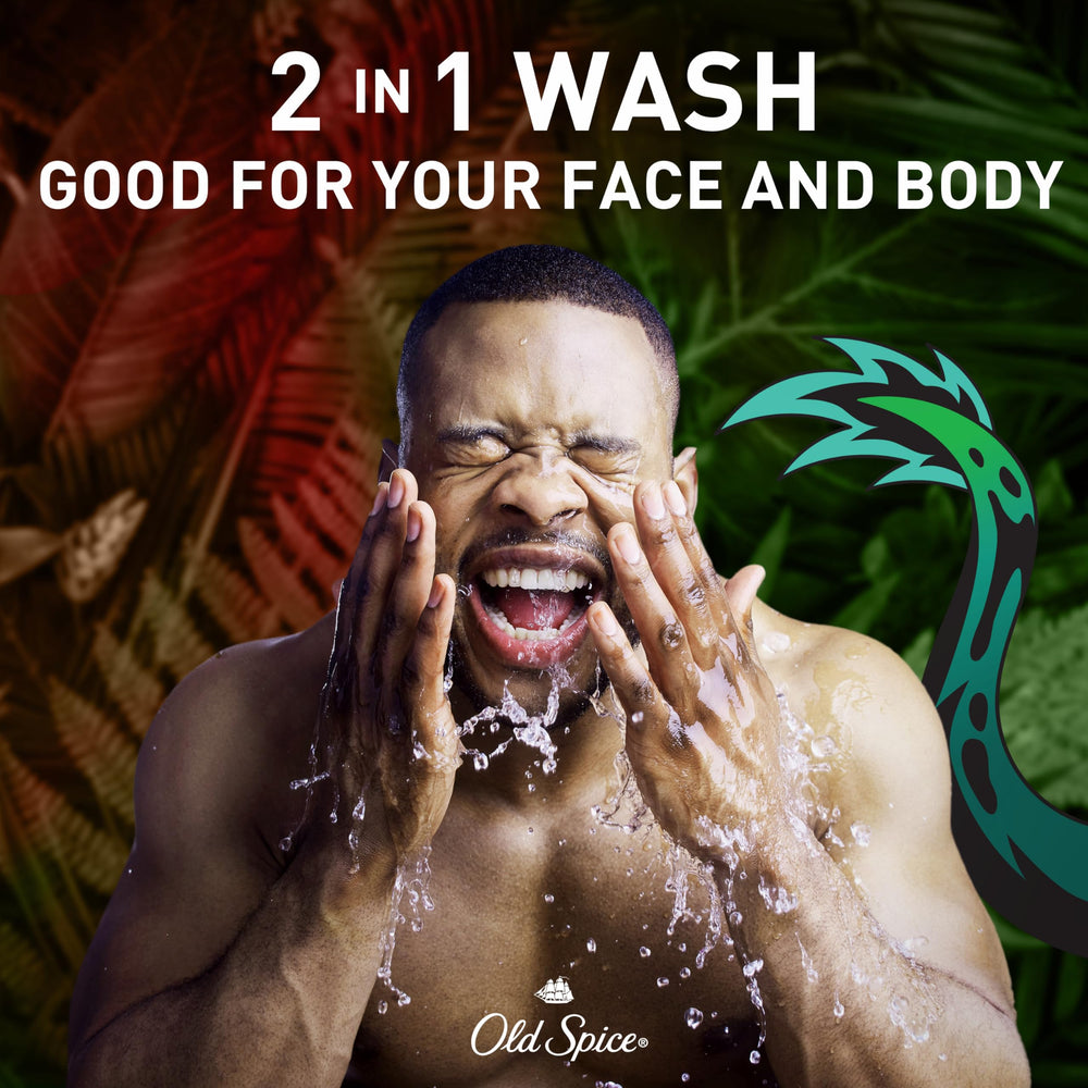 Old Spice Dragonblast espuma lavada cremosa para limpieza suave