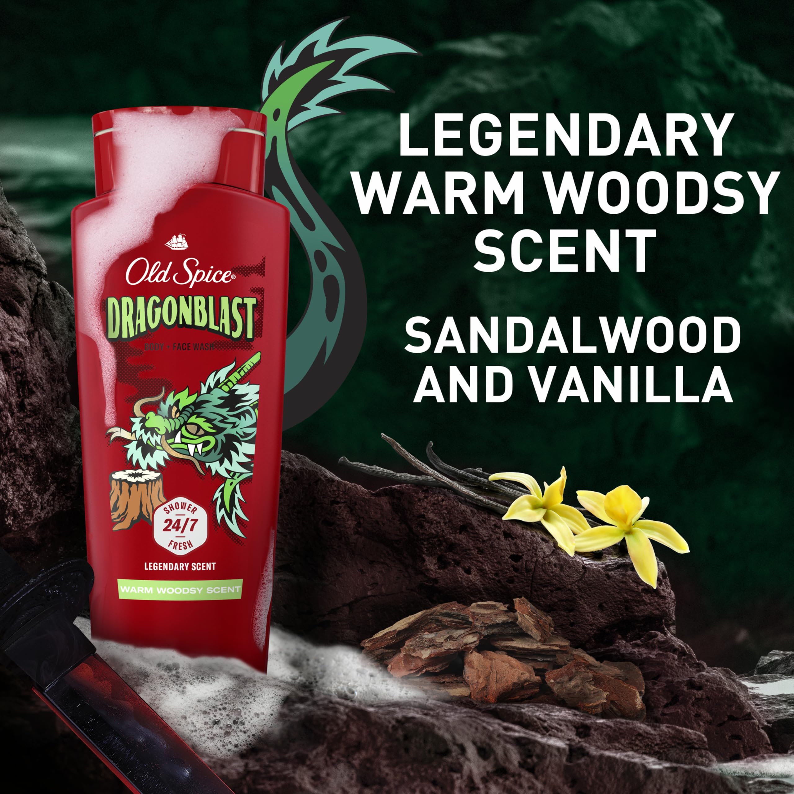 Old Spice Dragonblast uso diario ideal para rutina rápida