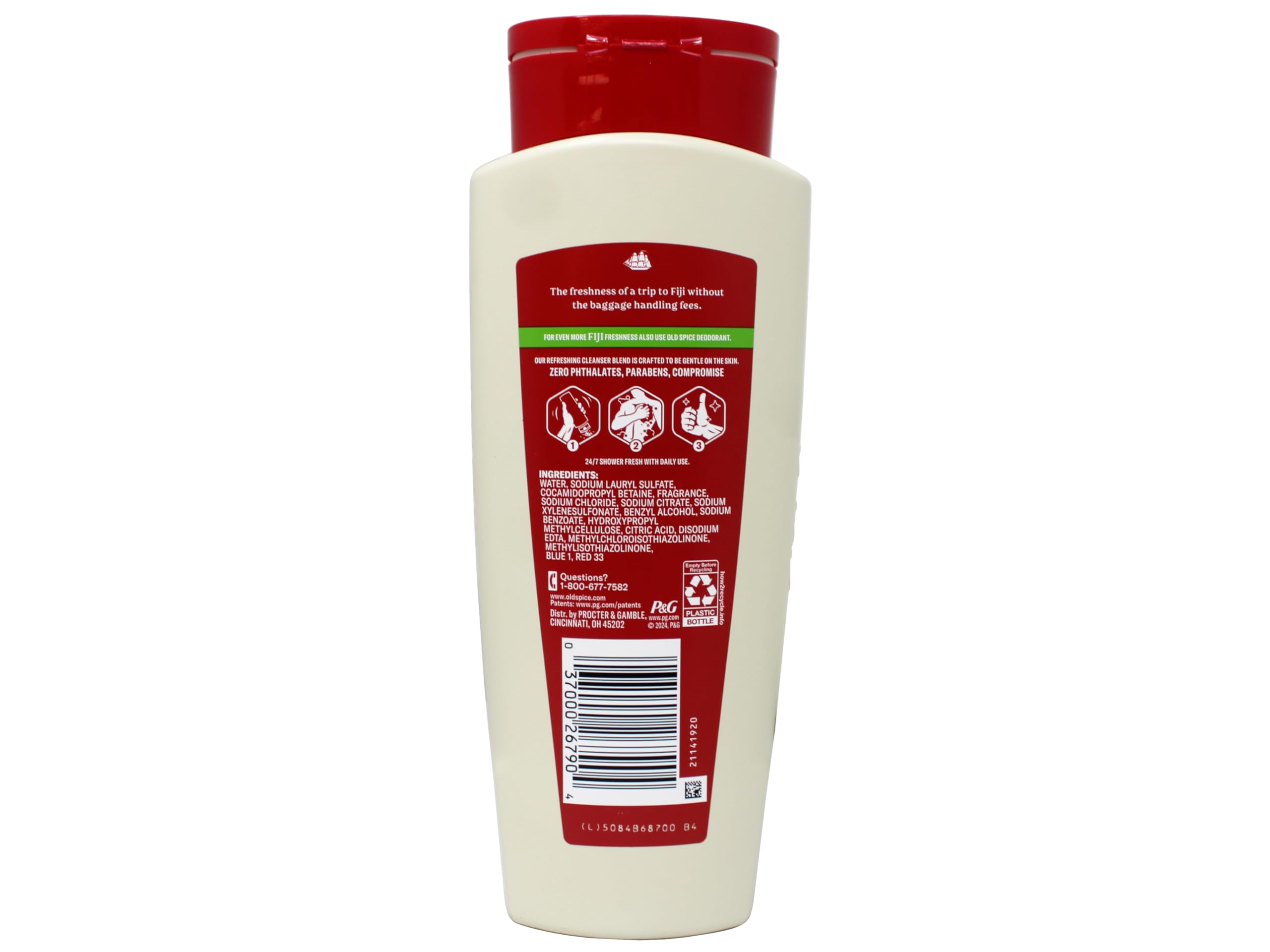Fragancia tropical de Fiji que perfuma la ducha y el día