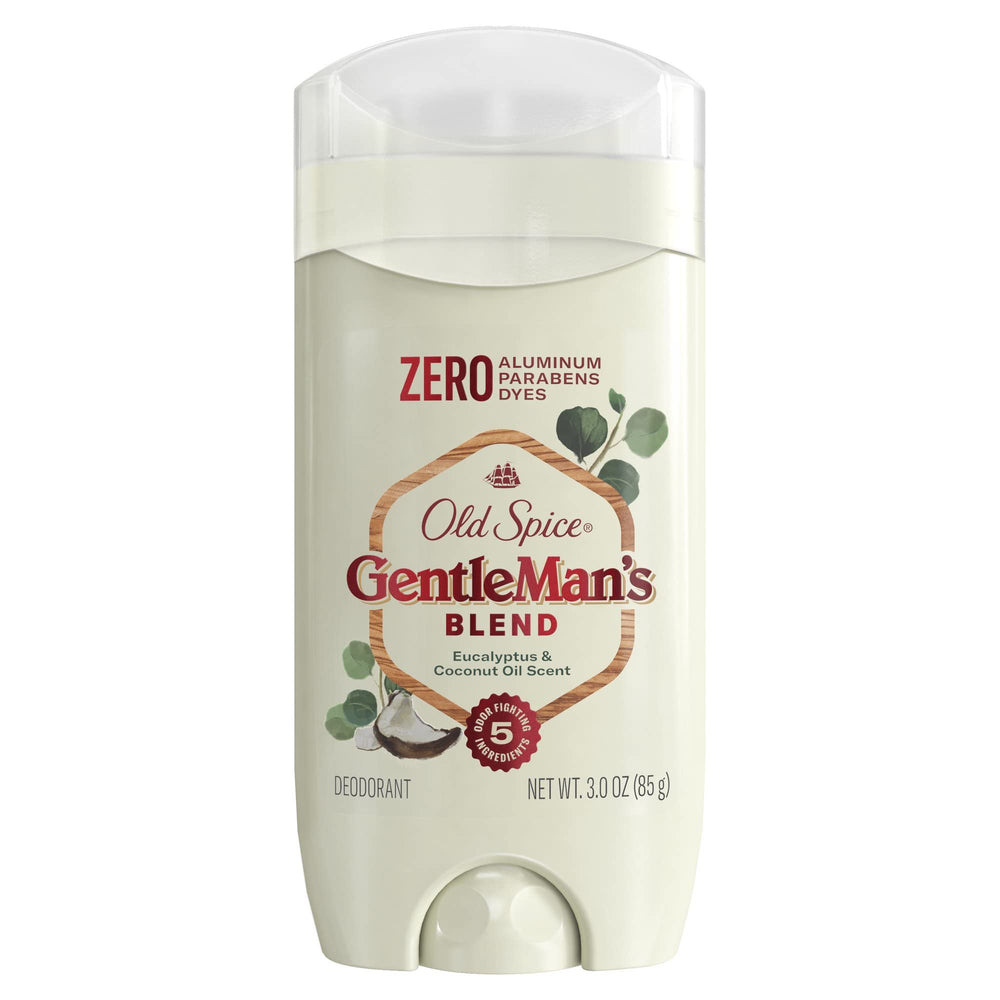 Old Spice GentleMan's Blend desodorante eucalipto, aroma fresco para uso diario.