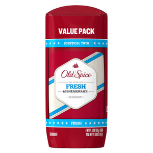 Frente del empaque de Old Spice High Endurance, fragancia fresca.