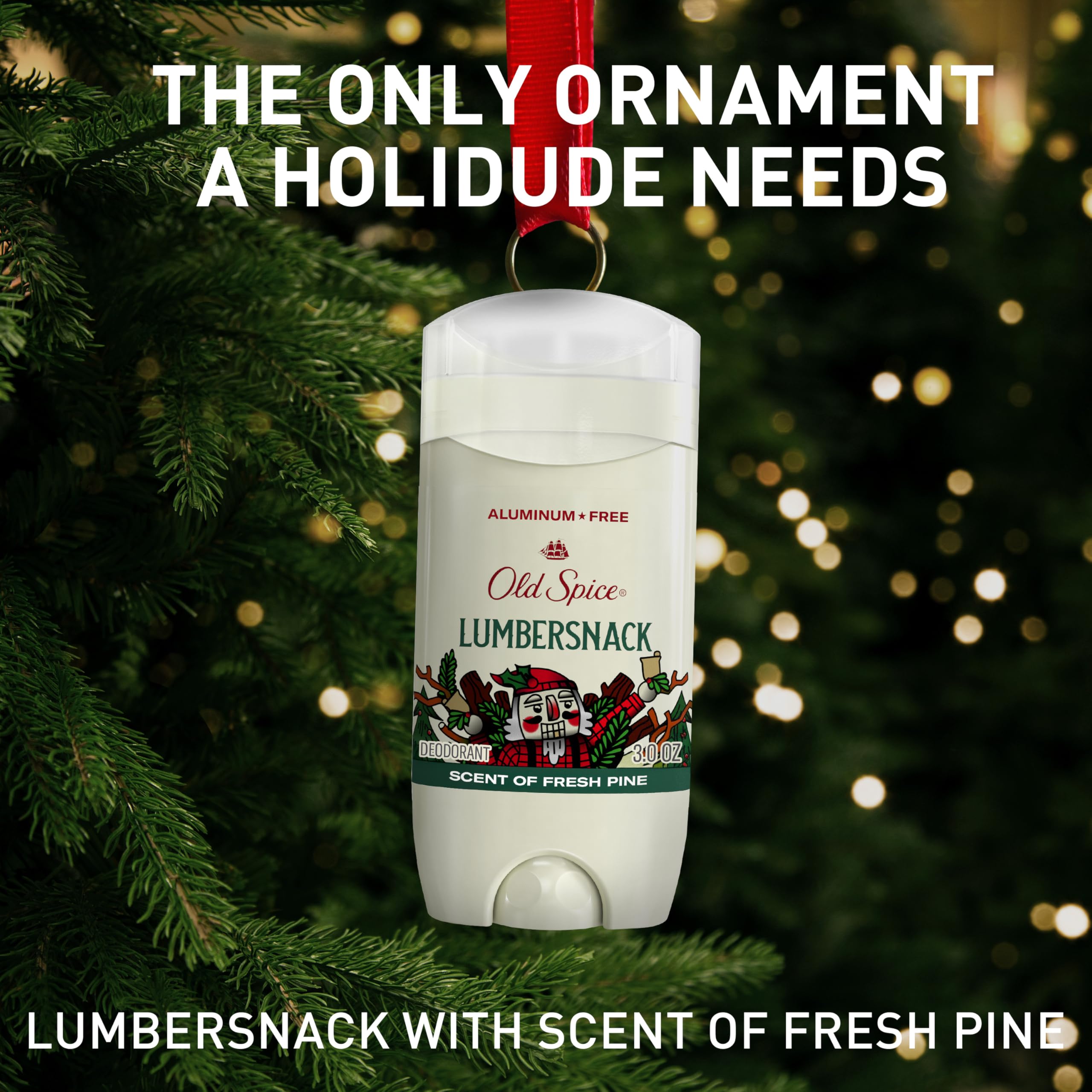 Old Spice Holidude fragancia Galleta Azúcar, dulzura suave para el día.