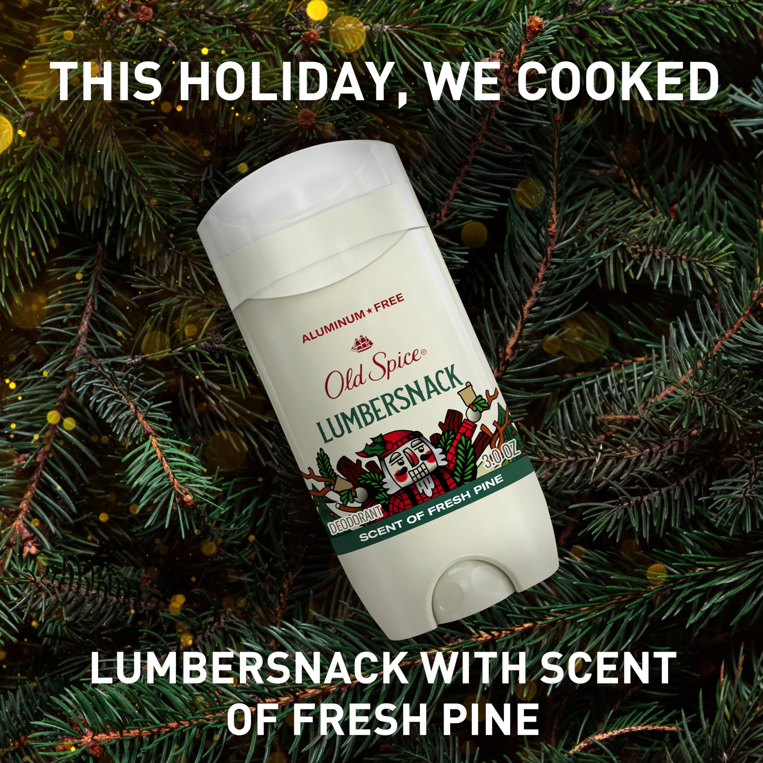 Old Spice Holidude fragancia Menta Nieve, refrescante y vigorizante.
