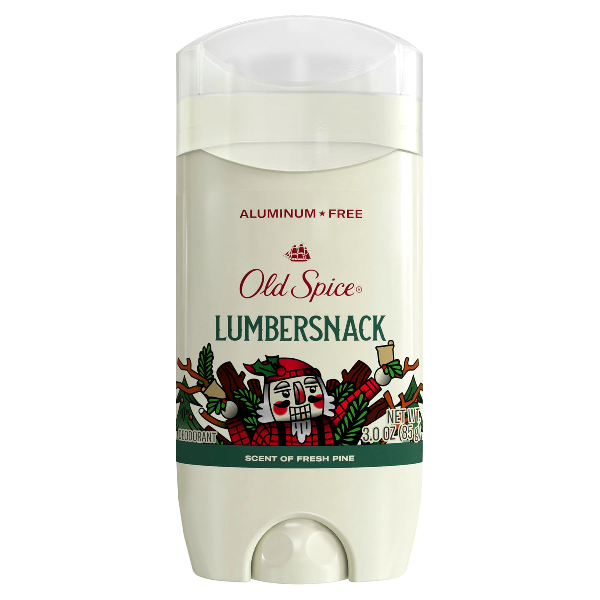 Old Spice Holidude LumberSnack desodorante en botella para uso diario y frescura duradera.