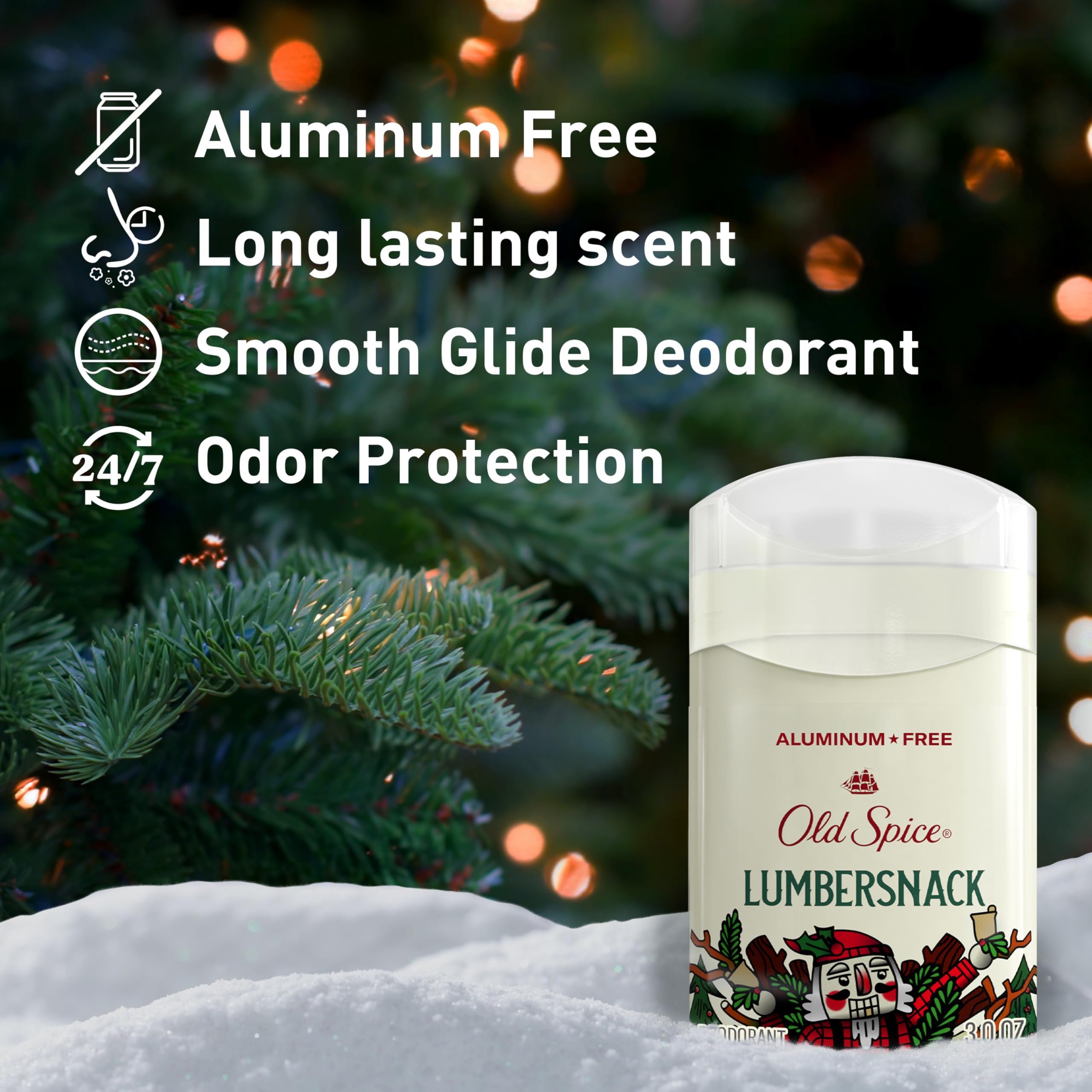 Old Spice Holidude Snickerdudel desodorante, aroma festivo para ocasiones especiales.