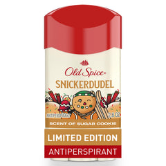 Old Spice Holidude Snickerdudel desodorante, protección duradera para todo el día en fiestas.