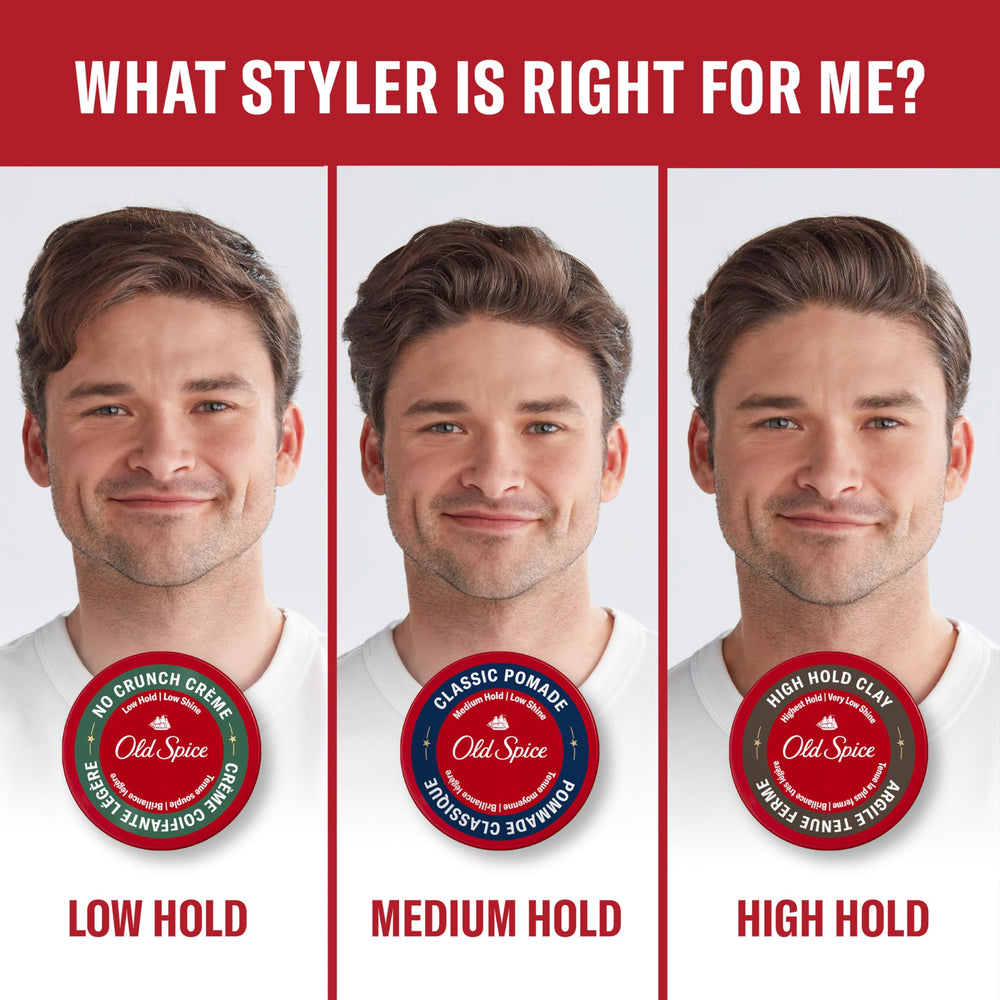 Old Spice pomada para lograr estilos clásicos o modernos con fijación media.