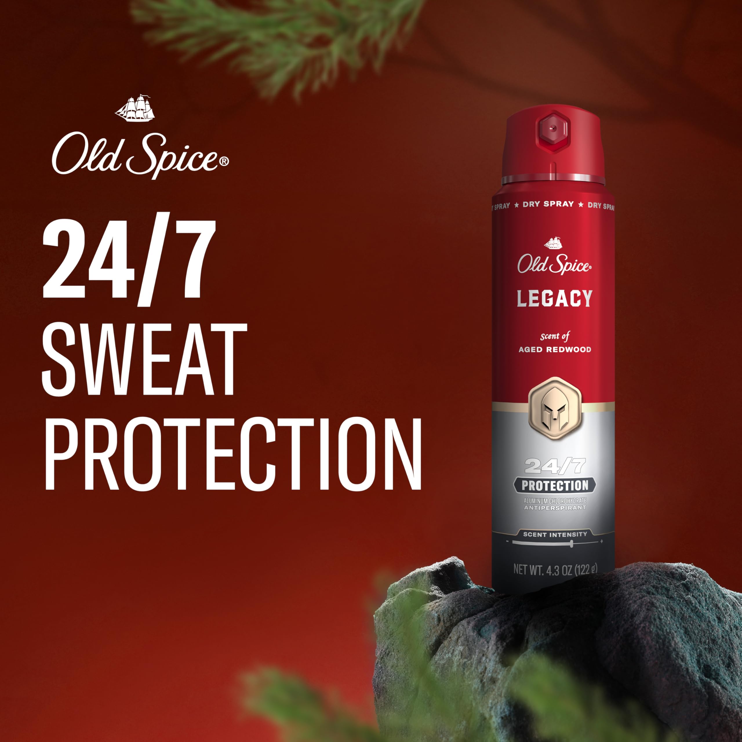 Aplicación fácil de Old Spice Red Collection.