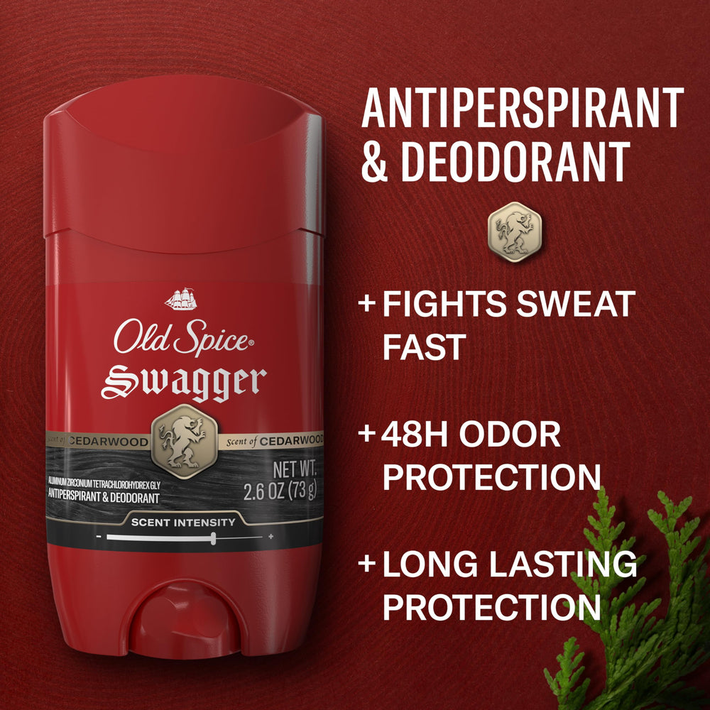 Old Spice Red Collection empaque robusto: presentación atractiva para el baño.