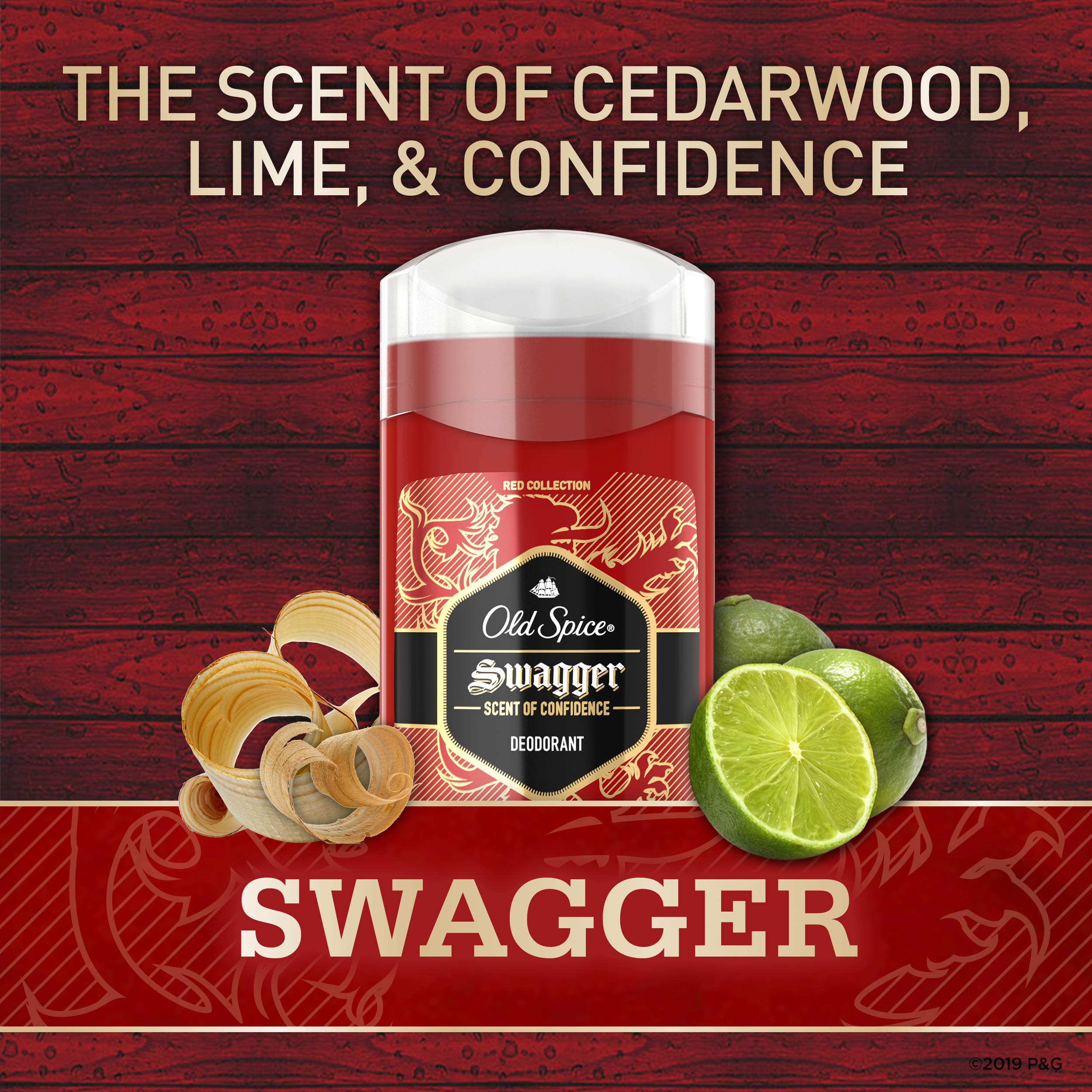 Envase compacto Old Spice Red Collection, listo para guardar en bolsa.