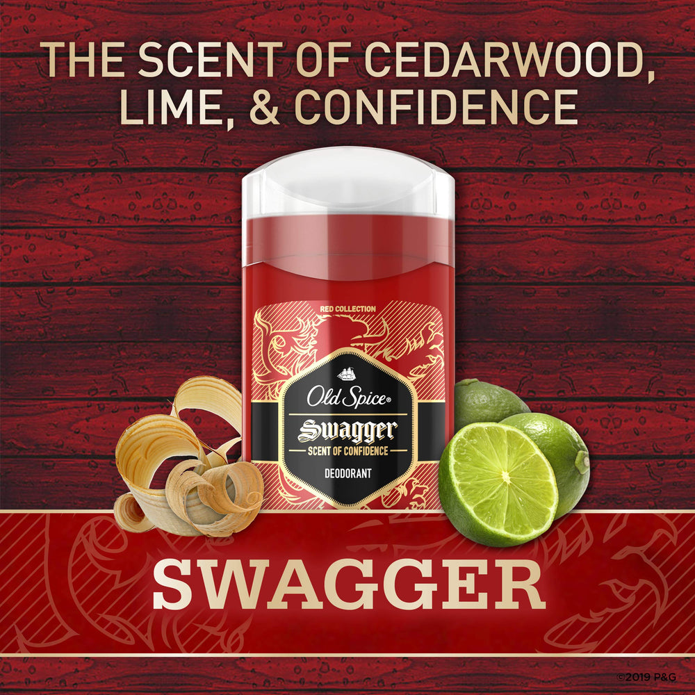 Envase compacto Old Spice Red Collection, listo para guardar en bolsa.