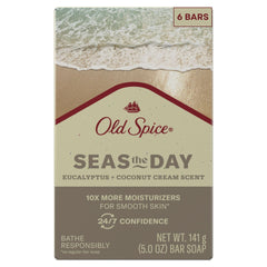 Old Spice Seas the Day, barra de jabón frontal, aroma vigorizante para la ducha