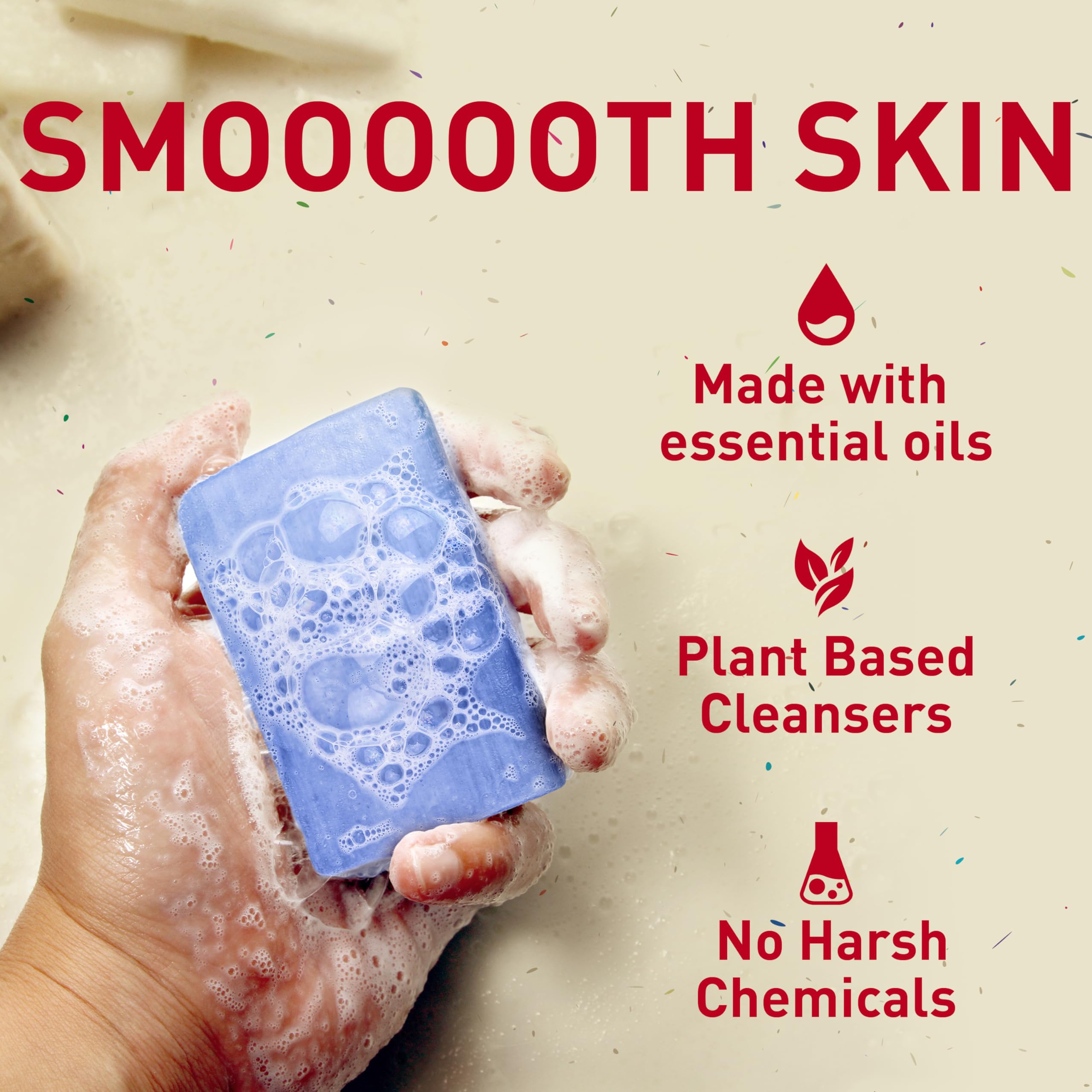 Old Spice Seas the Day, espuma generosa en la mano para la ducha