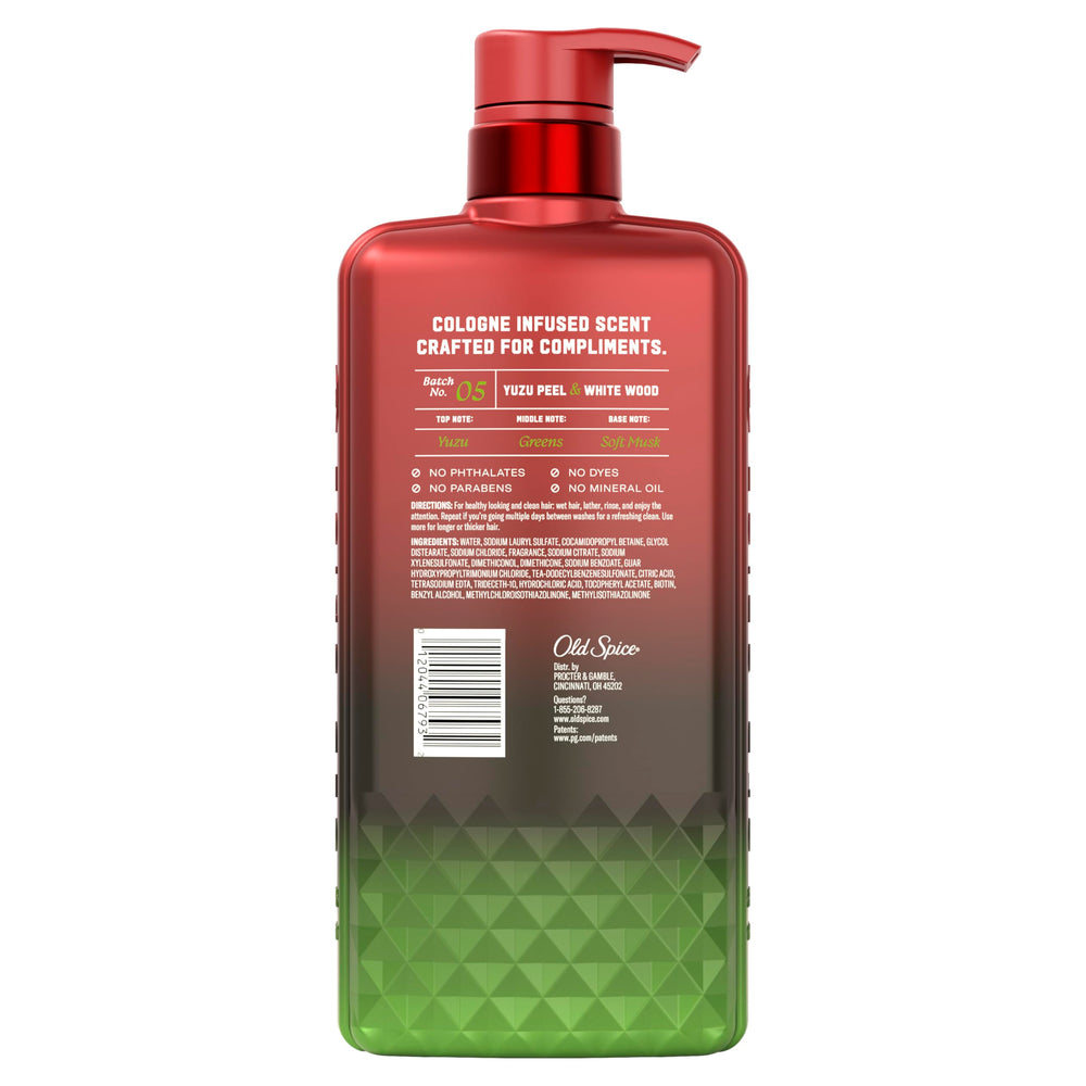 Old Spice Spice Alchemist empaque barbería, mirada premium para el baño