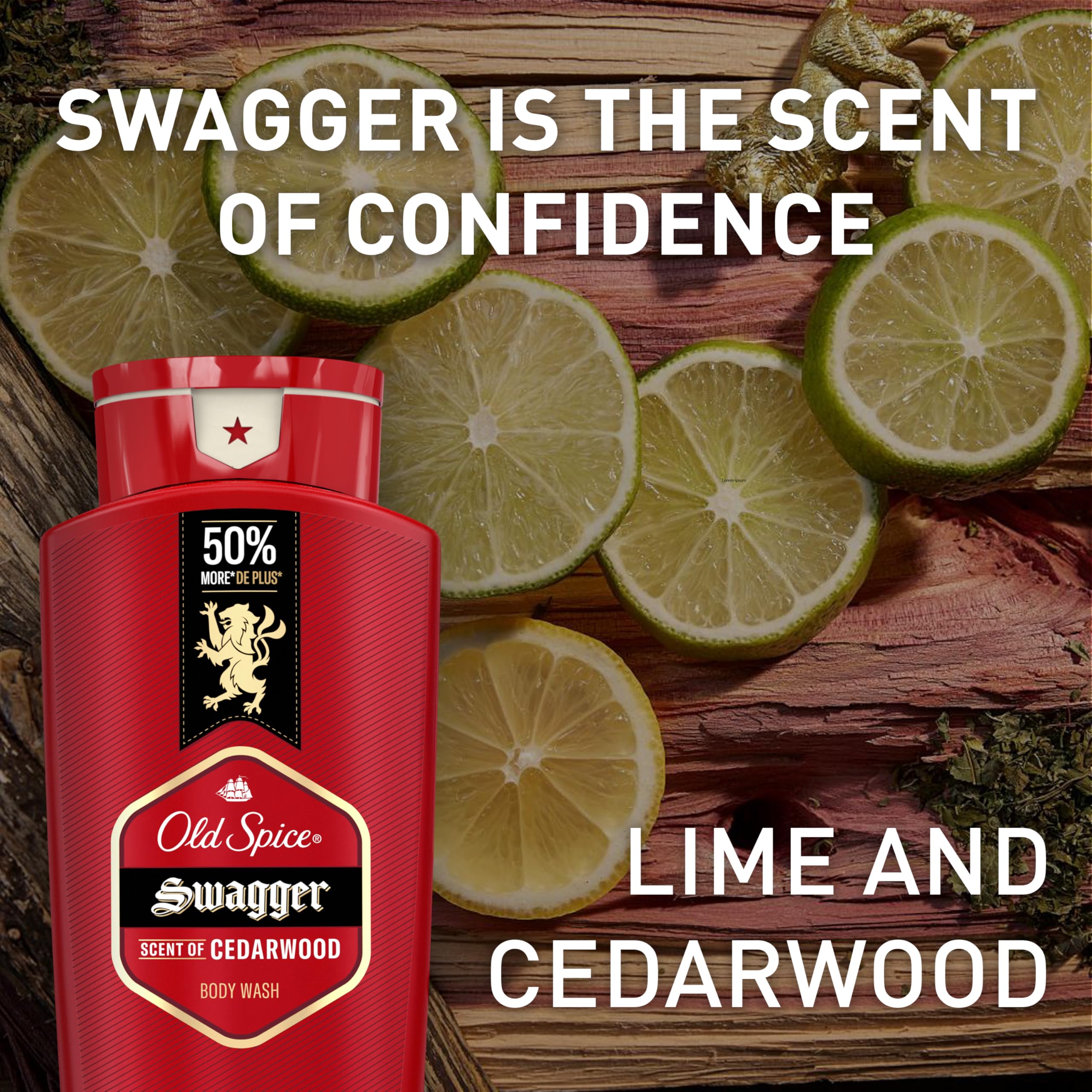 Old Spice Swagger, rutina matutina con aroma masculino duradero.
