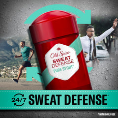 Old Spice Sweat Defense protección 48 horas contra sudor y olor.