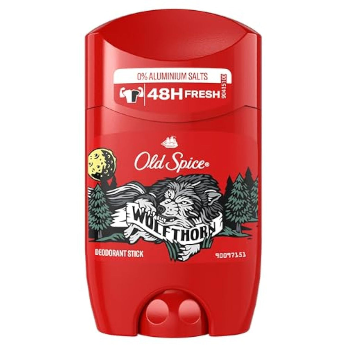 Desodorante Old Spice Wolfthorn en barra para uso diario, fragancia fresca y duradera.