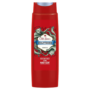 Old Spice Wolfthorn Ducha 250ml, aroma audaz y frescura duradera para una piel suave