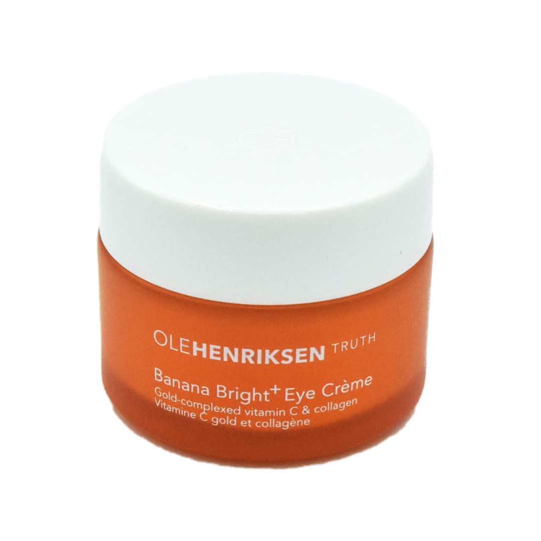 Ole Henriksen Banana Bright+ crema para ojos en empaque, listo para iluminar la mirada.