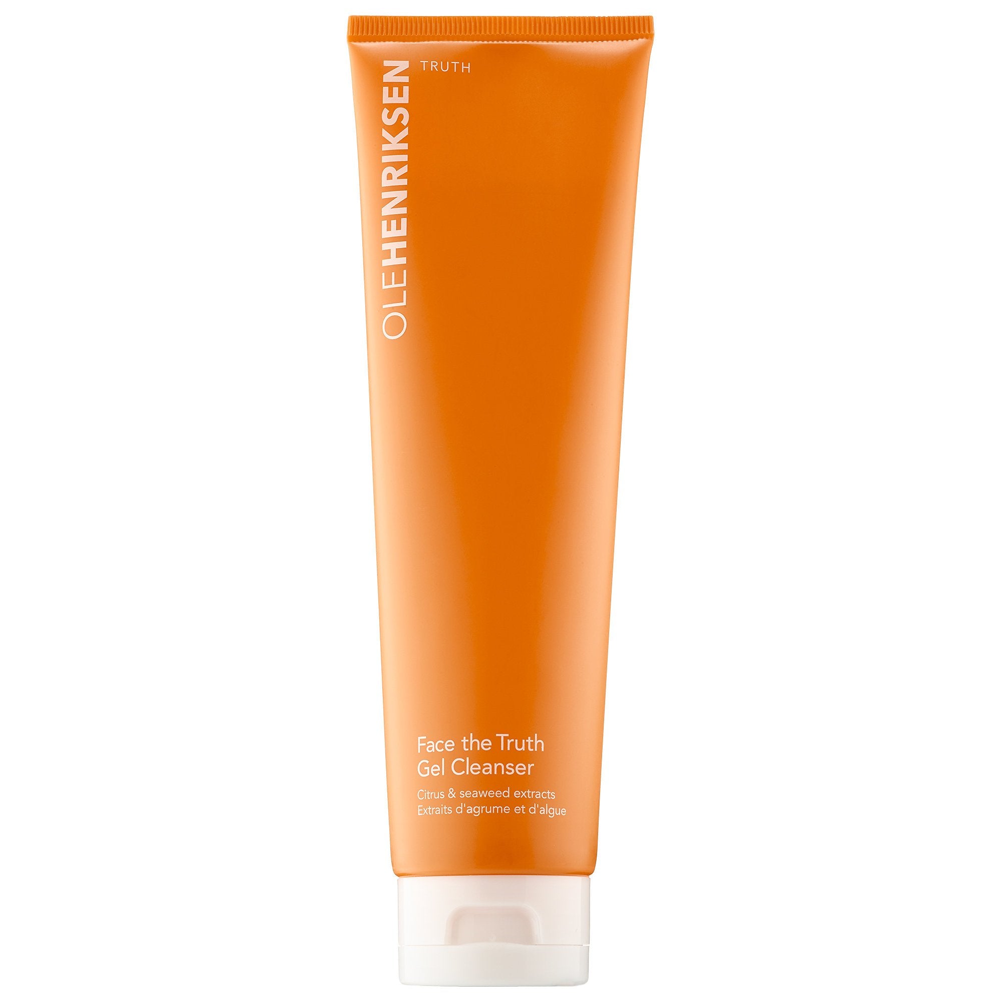 Ole Henriksen Face the Truth Gel Cleanser, botella: limpieza profunda para piel limpia y revitalizada.