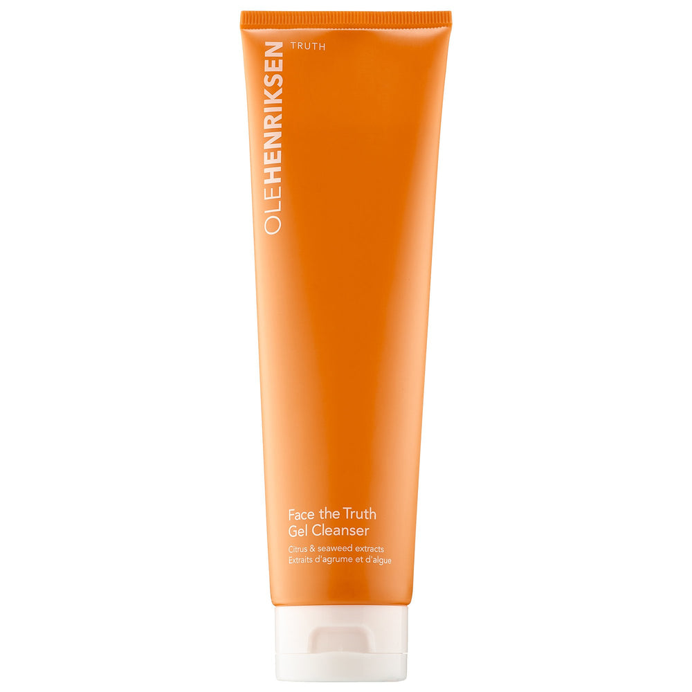 Ole Henriksen Face the Truth Gel Cleanser, botella: limpieza profunda para piel limpia y revitalizada.