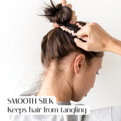 OLESILK scrunchies seda Morera sin daño, ideal para cabellos finos