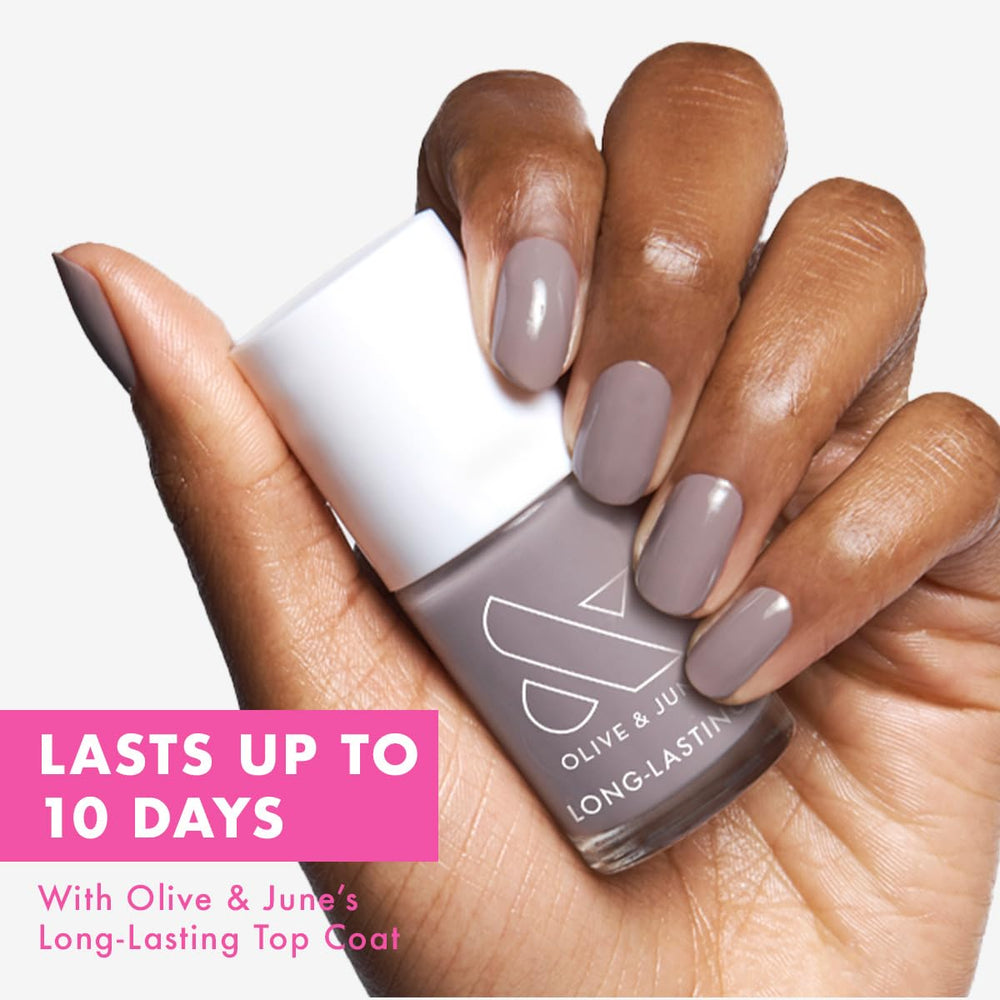 Esmalte Olive & June, acabado gel sin lámpara para aplicar fácilmente.