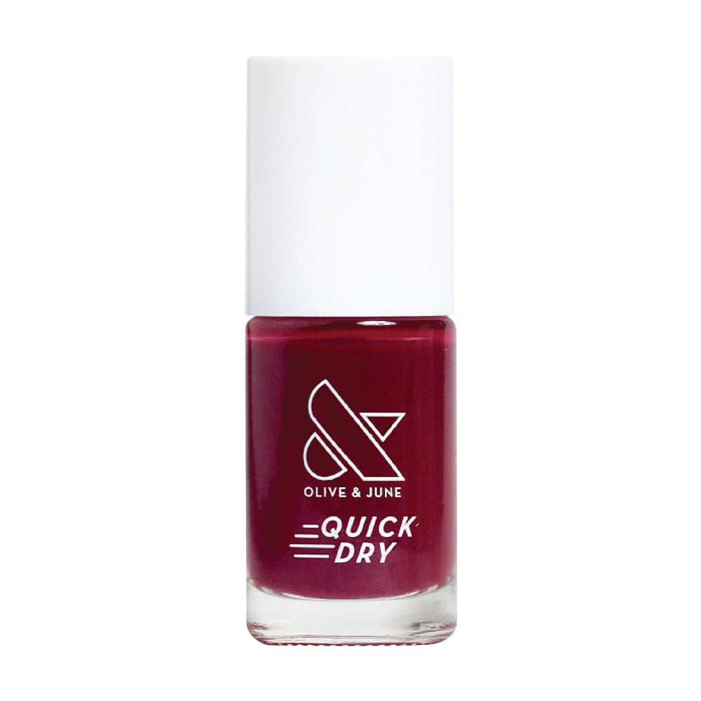 Olive & June Esmalte secado rápido Cabernet, color profundo para ocasiones