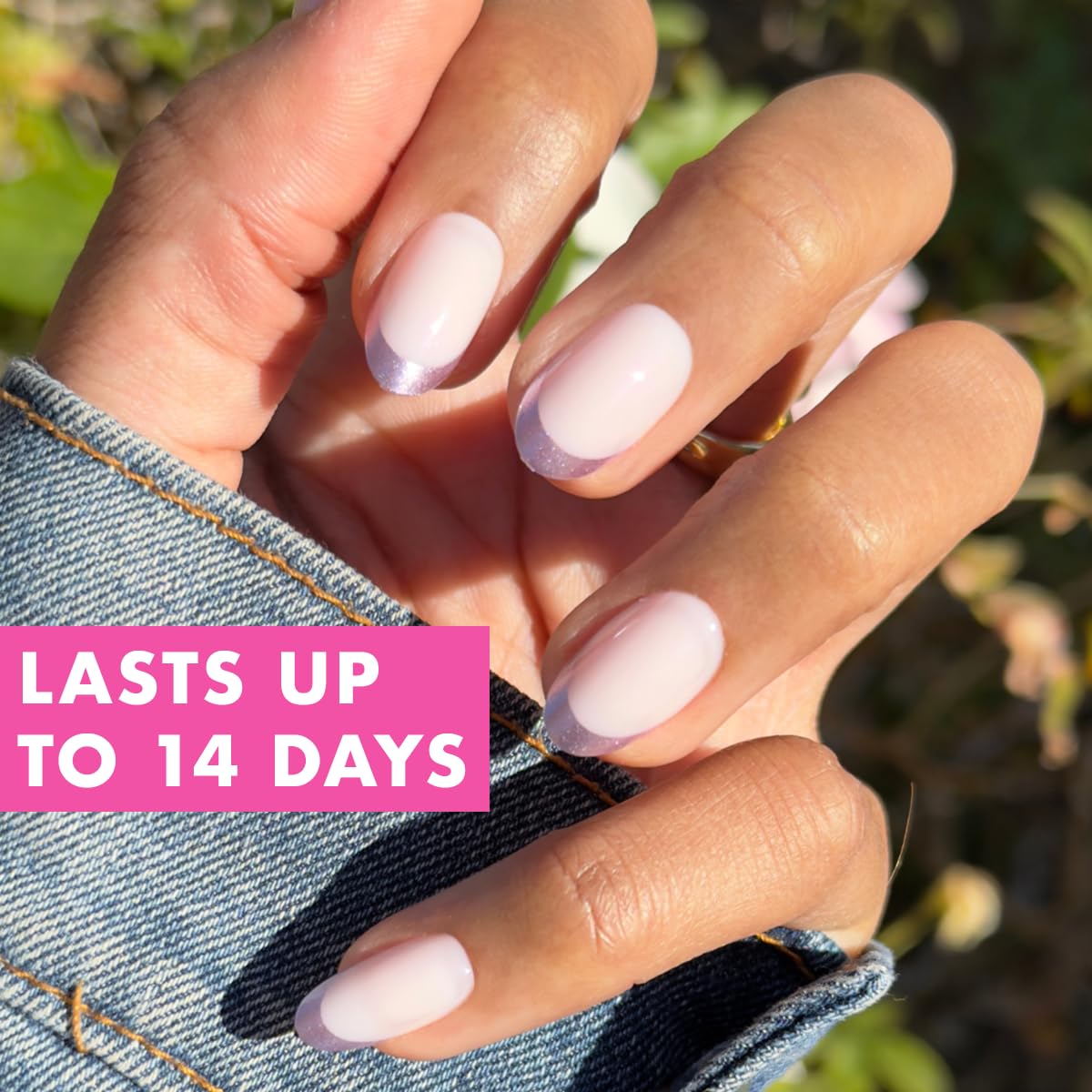 Olive & June Instant Mani con 21 tallas inclusivas para ajuste natural.