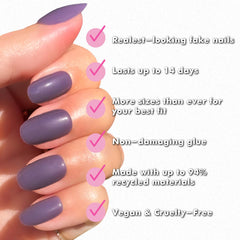 Adhesivo no tóxico de Olive & June Instant Mani para fijación sin dañar uñas.