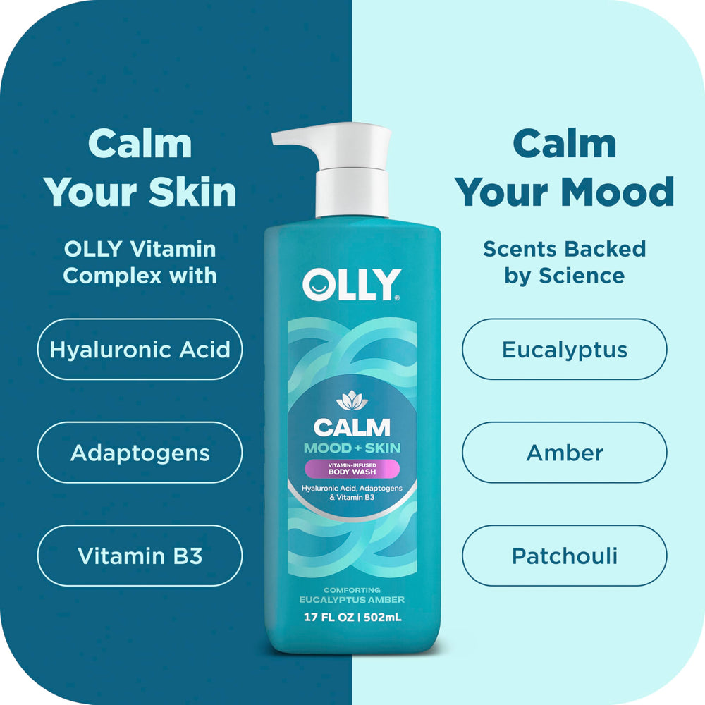 OLLY Body Wash aplicación suave durante la ducha diaria.