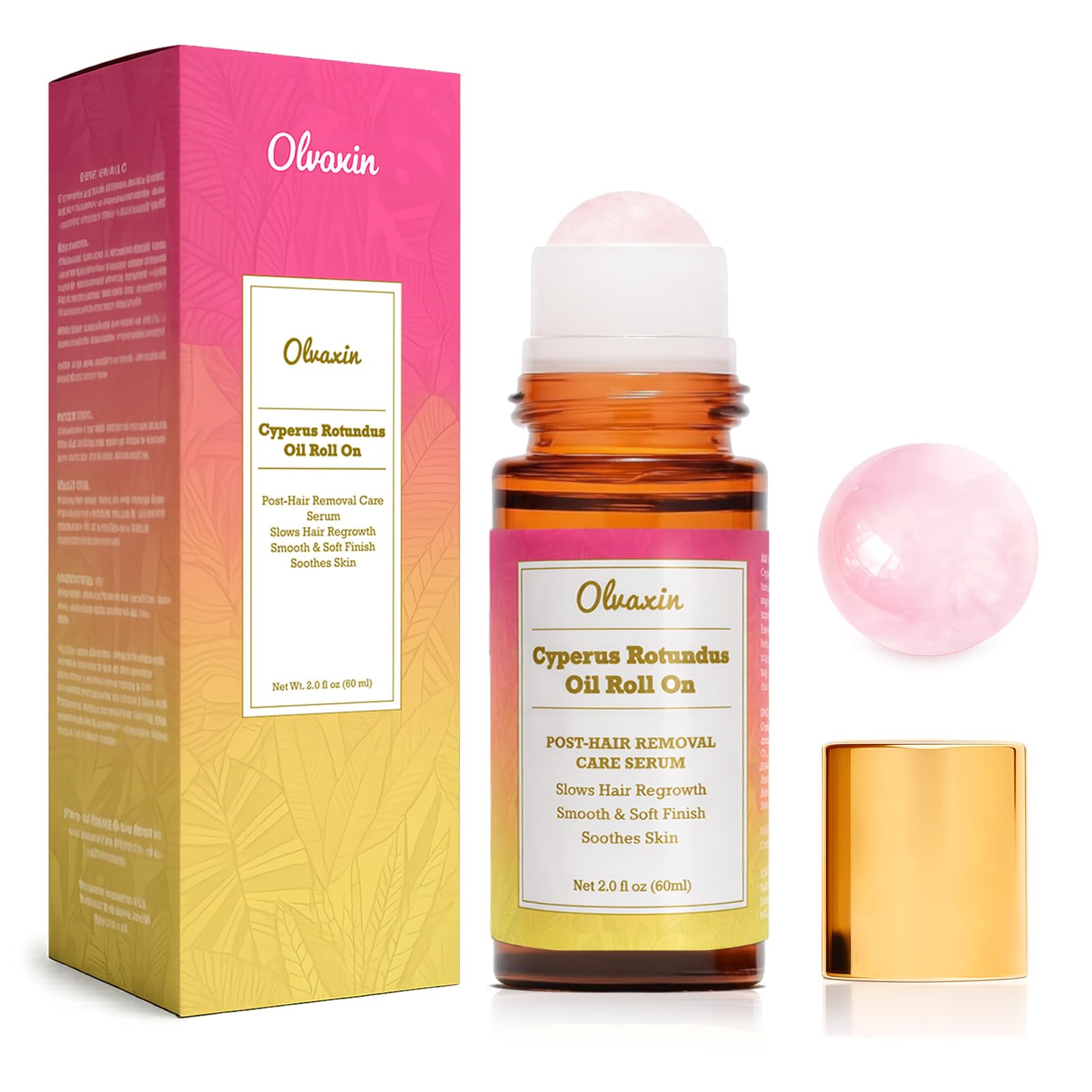 Olvaxin aceite Cyperus Rotundus, botella de 60 ml para depilación y cuidado de la piel