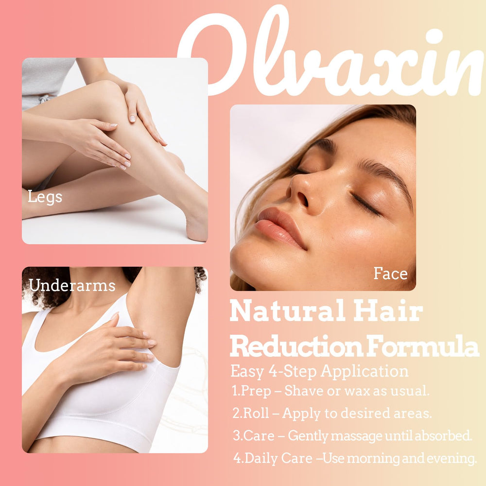 Rutina de depilación con Olvaxin para menor irritación