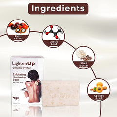 OMIC Lighten-Up barra cremosa genera espuma suave para una limpieza diaria agradable.