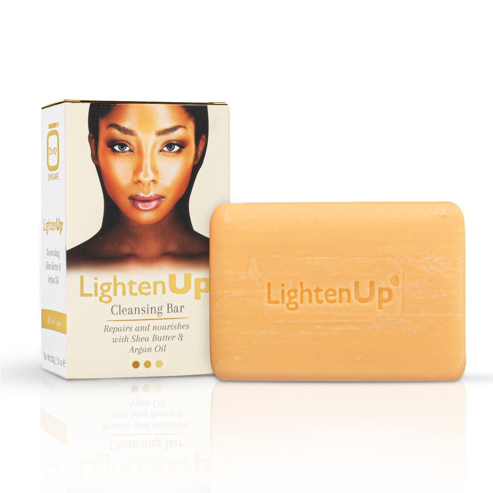 OMIC Lighten-Up barra anti-edad con argán y karité, hidratación profunda para la piel.