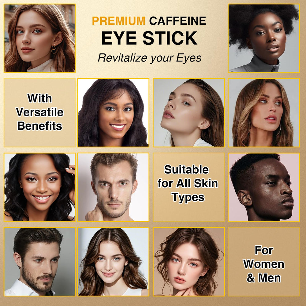 Resultado suave alrededor de los ojos con OMYIJVS Caffeine Eye Stick