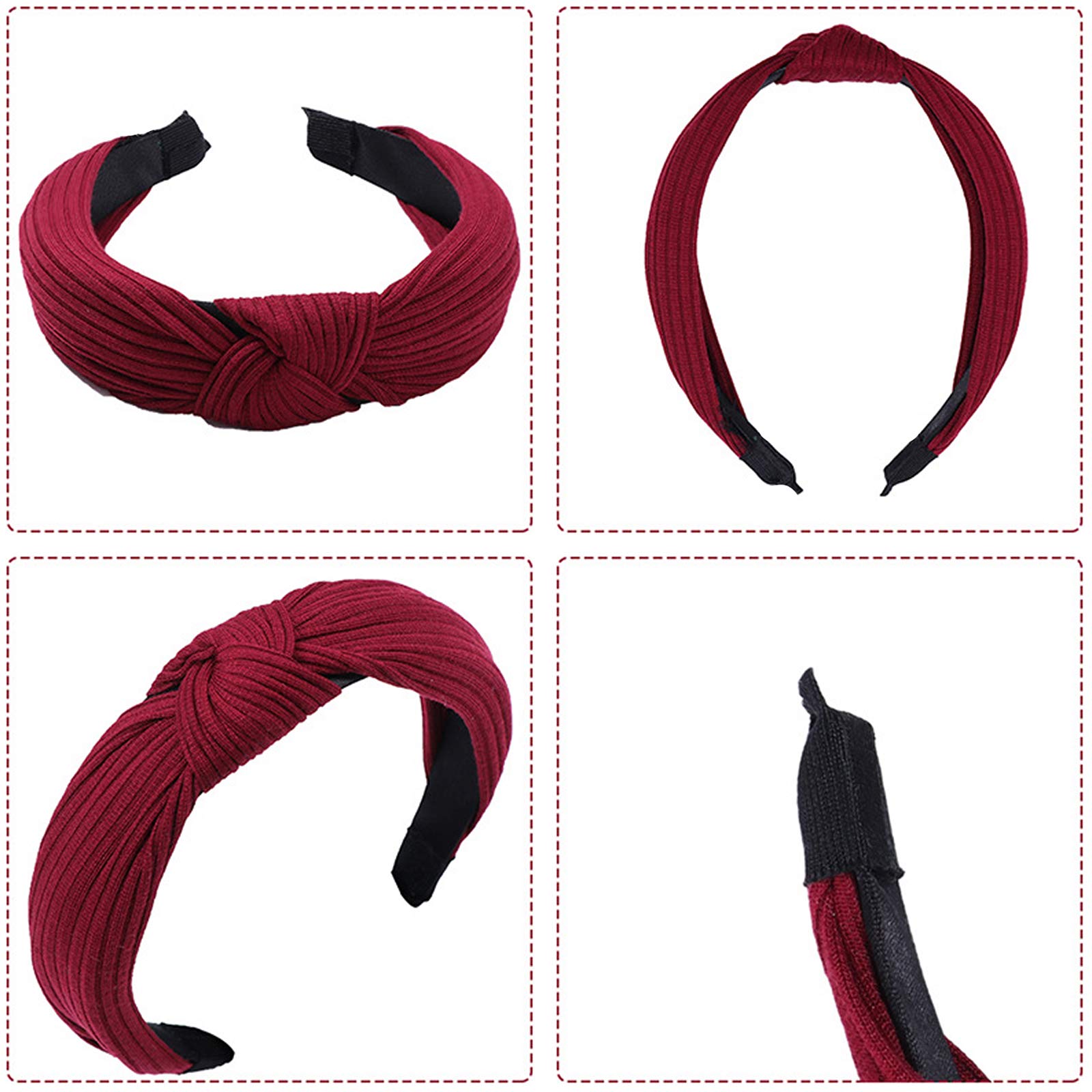 Ondder diademas nudo, una talla, se adapta a todo cabello.