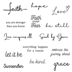 One Grace Soul Collection: tatuaje mini realista negro para uso diario