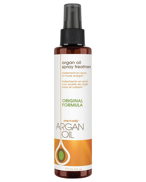 One 'N Only aerosol de Aceite de Argán, tratamiento brillo para cabello suave.