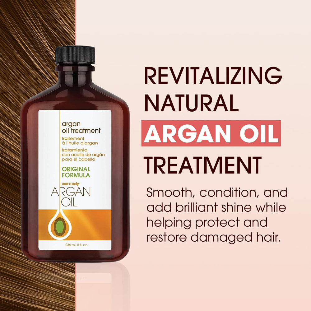 One 'N Only Brillo para cabello y extensiones con acabado natural.