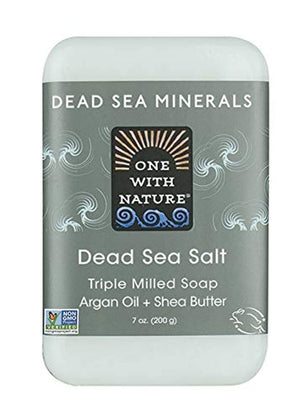 One With Nature jabón mineral Mar Muerto, pack de 6, limpieza suave y nutritiva