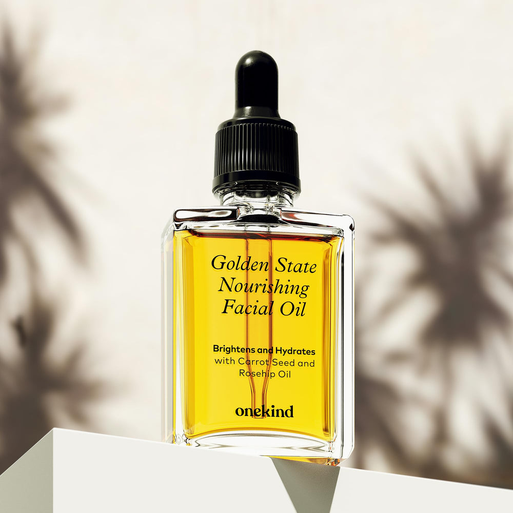 Onekind Golden State: envase elegante y sostenible para tu rutina de cuidado.