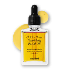 Onekind Golden State: vertido de la botella para hidratación lujosa.