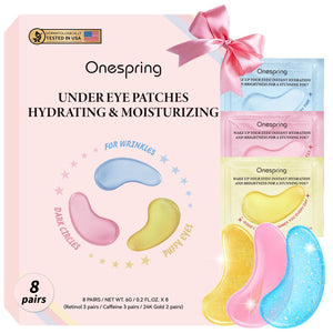Onespring parches ojos oro 24K para brillo y frescura