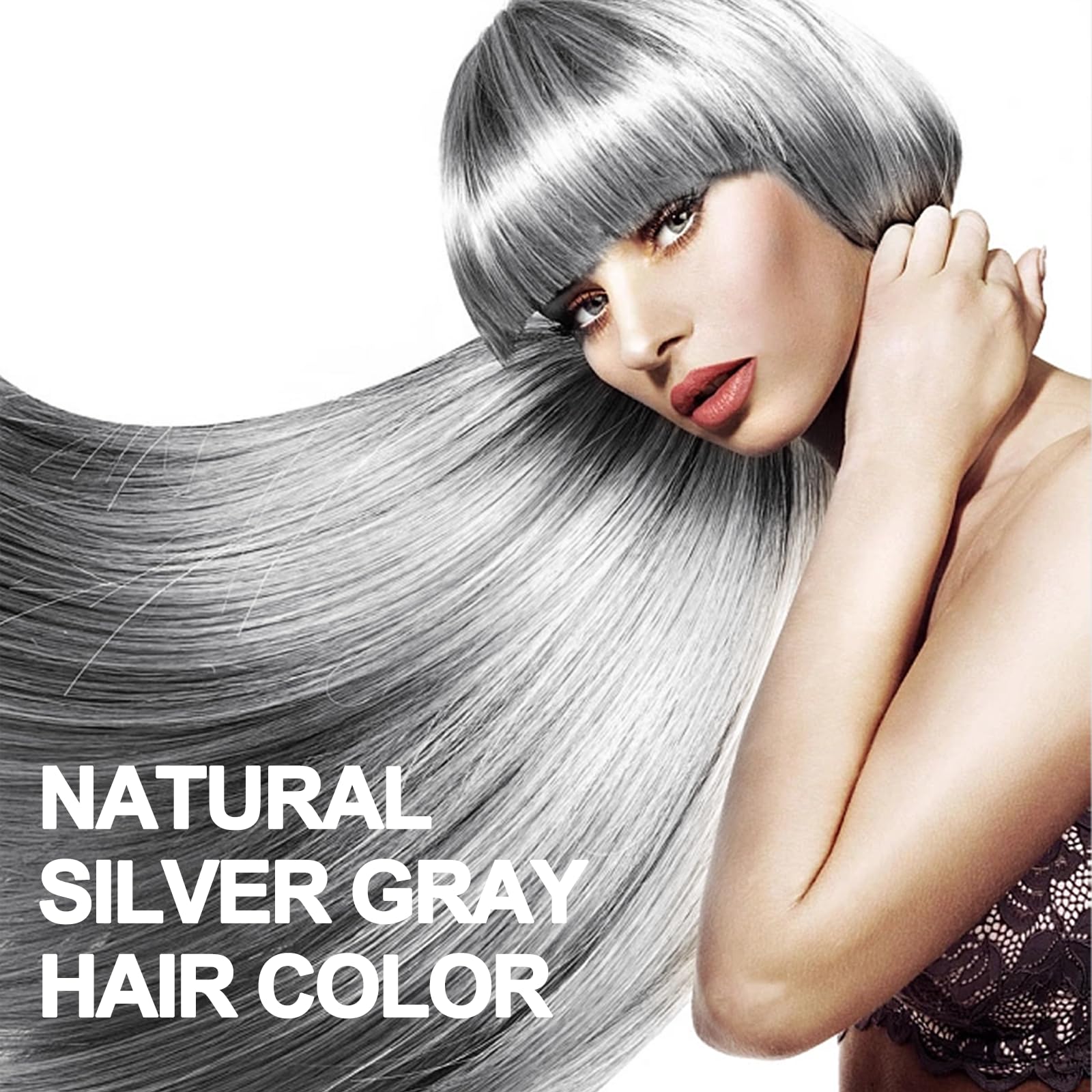 Onilyua Tinte Cabello Plateado: espuma suave que cubre canas con suavidad.