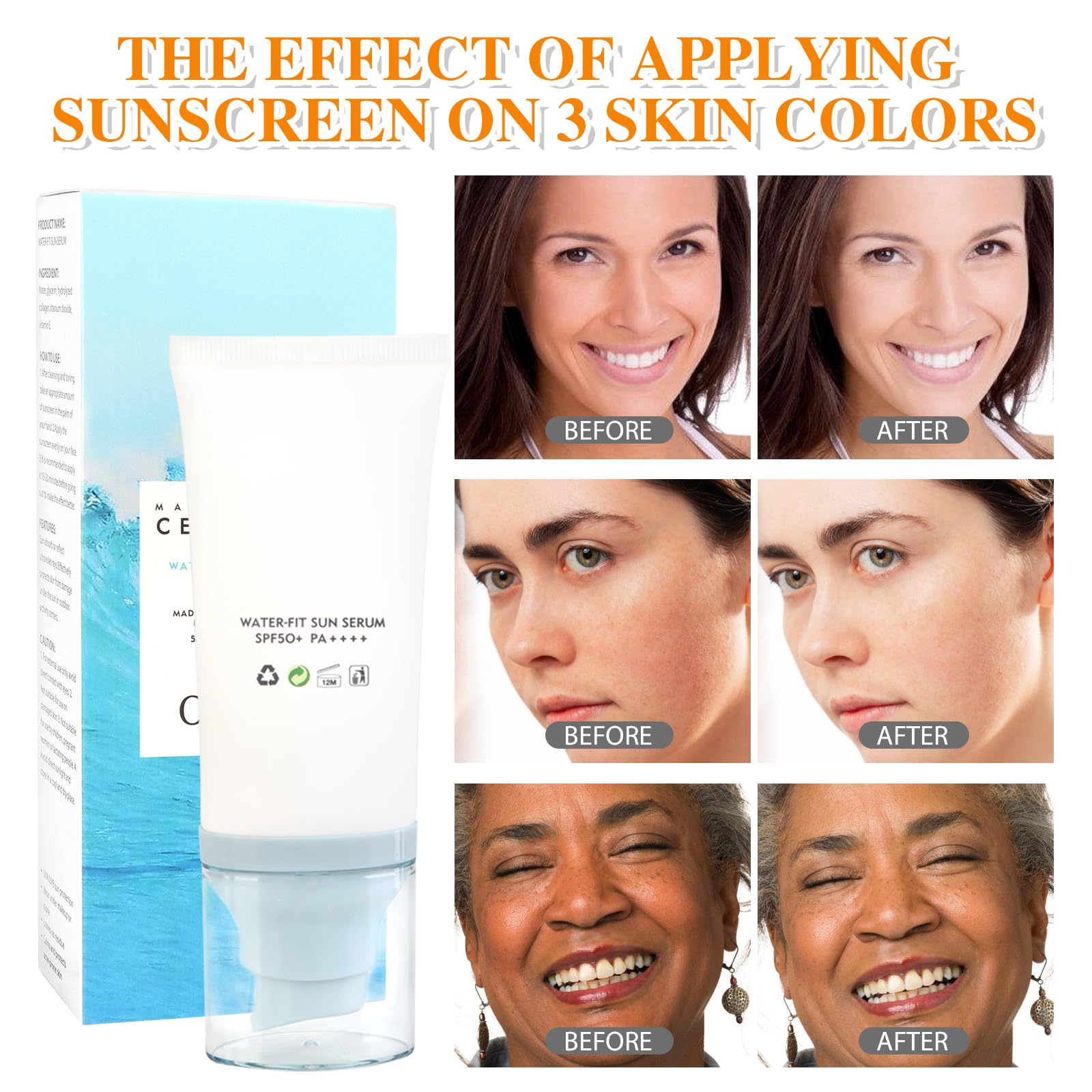 ONRSV protector solar SPF50 con absorción rápida sin dejar grasa.