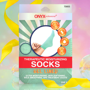 Calcetines gel hidratantes Onyx Professional para pies, spa en casa.